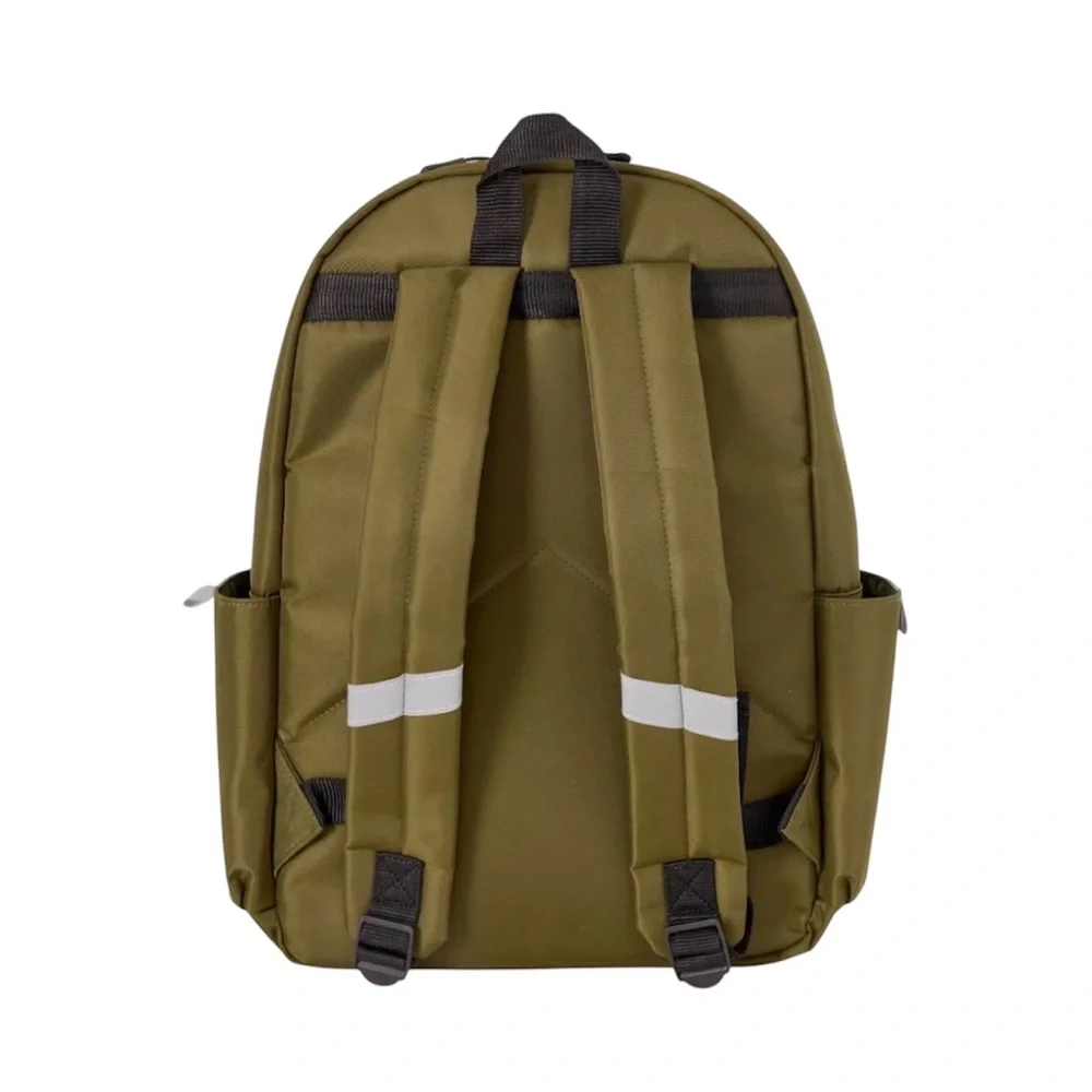 NWT Locker Club Backpack 3pc Set Olive Green Pencil Pouch & Headphones